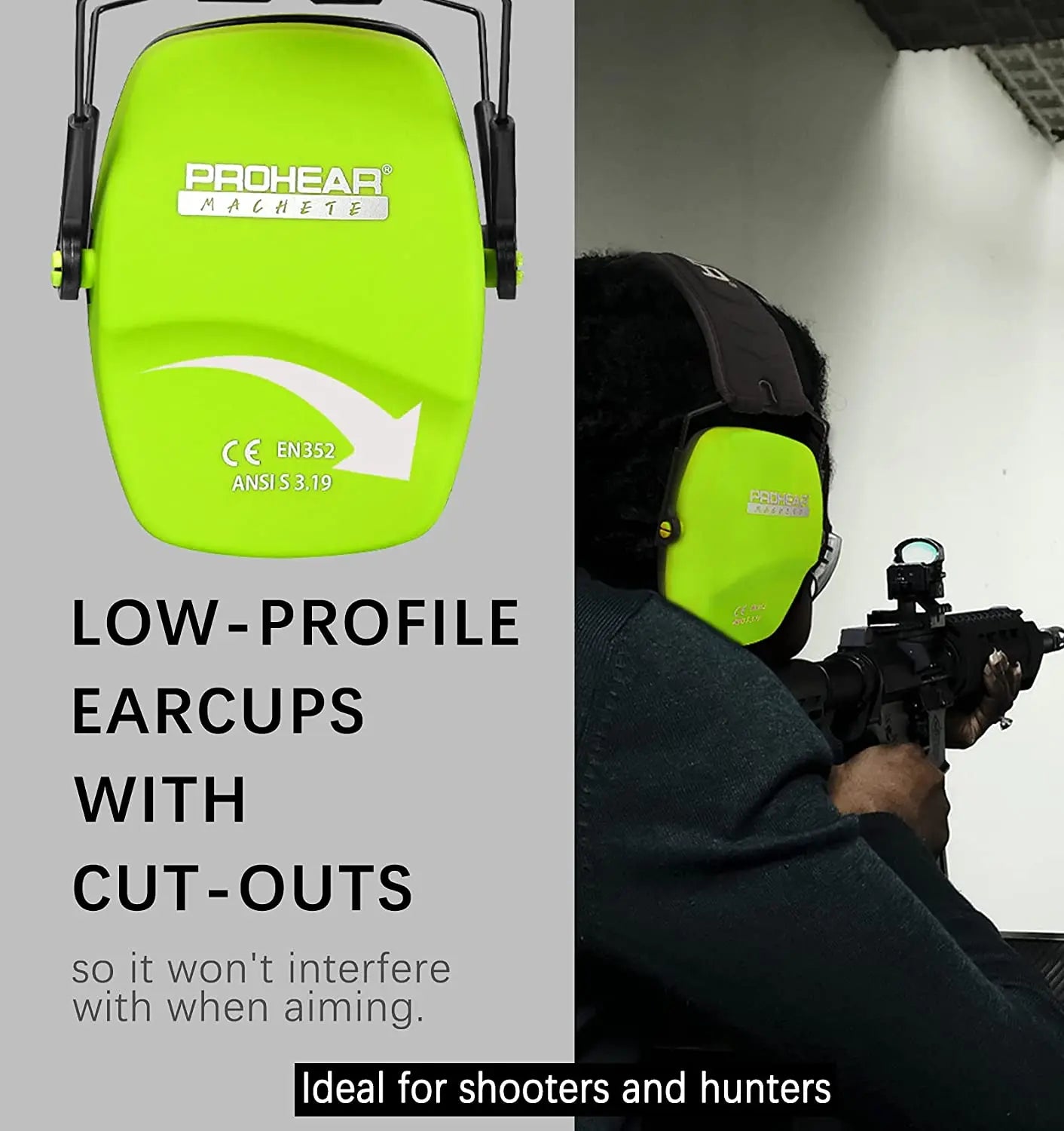 ZOHAN Safety Shooting, Hunting, or Outdoor Machines Noise Reduction Ear Protection