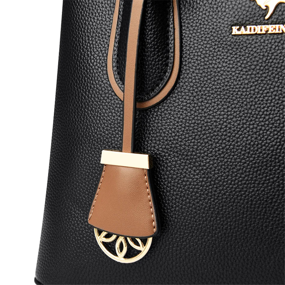 2 Layers Designer Quality Luxury Women's Handbag