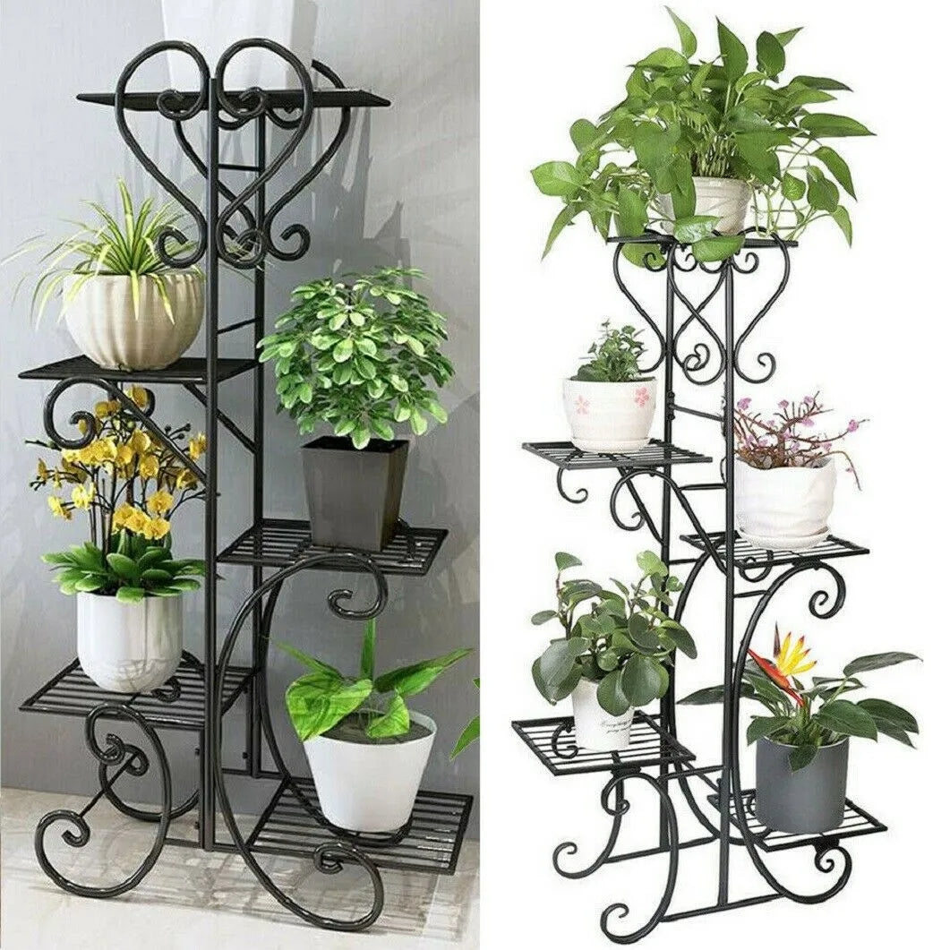 Indoor Iron 5 Tiered Tall Plant Stand