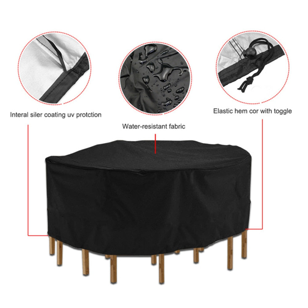 15 Sizes Outdoor Garden Furniture Cover Round/ Table/ Chair Set/ Waterproof