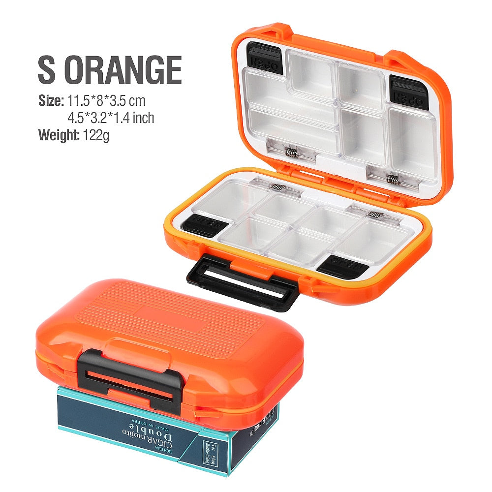 Waterproof Double Sided Fishing Tackle Box for Hooks Lures Accessories For Fishing