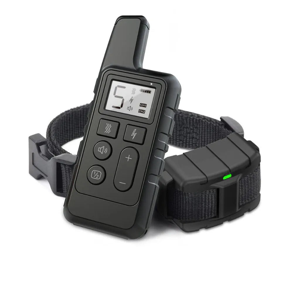 1PC Waterproof Dog Training Collar/Portable Remote Control Electric Bark Stopper Training with Beep Shock