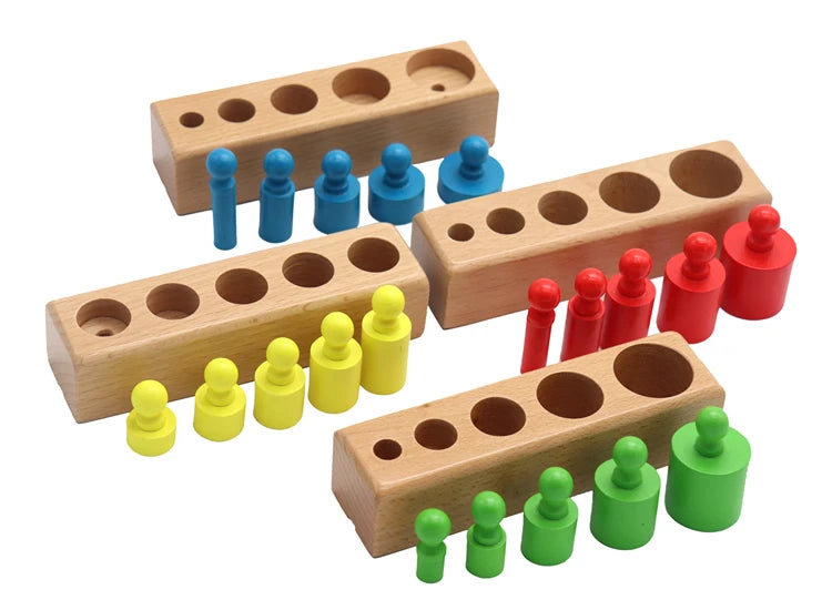 Montessori Educational Development Cylinder Socket Puzzle Toy for Children