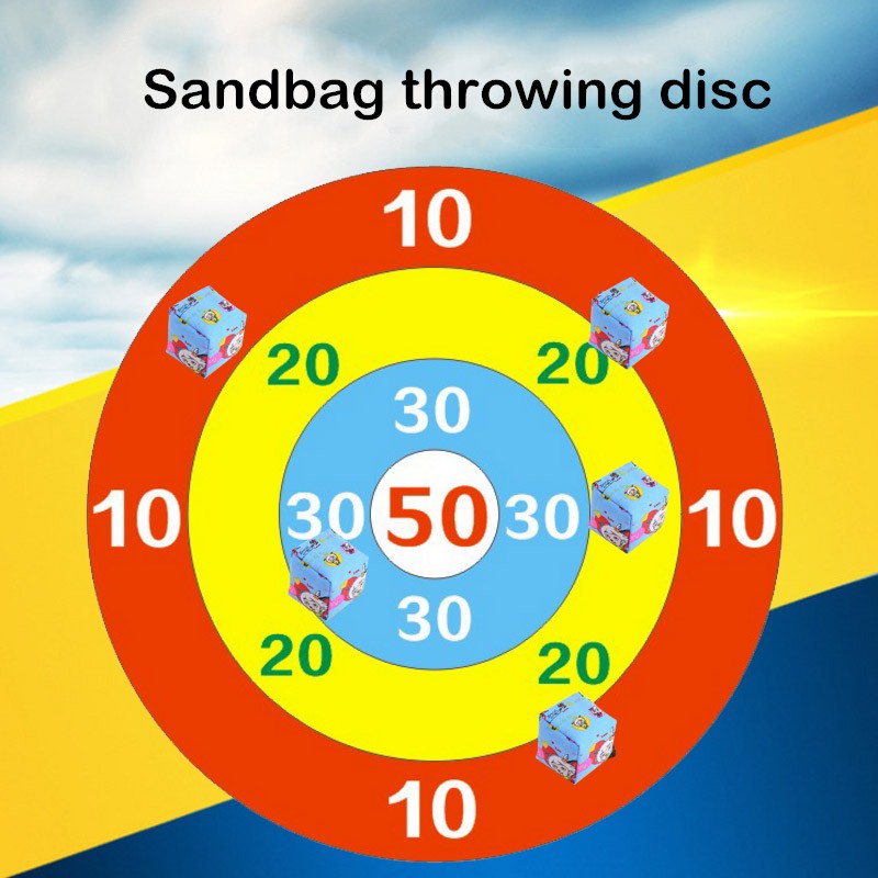 Sandbag Throwing Disc Game for Adults & Kids