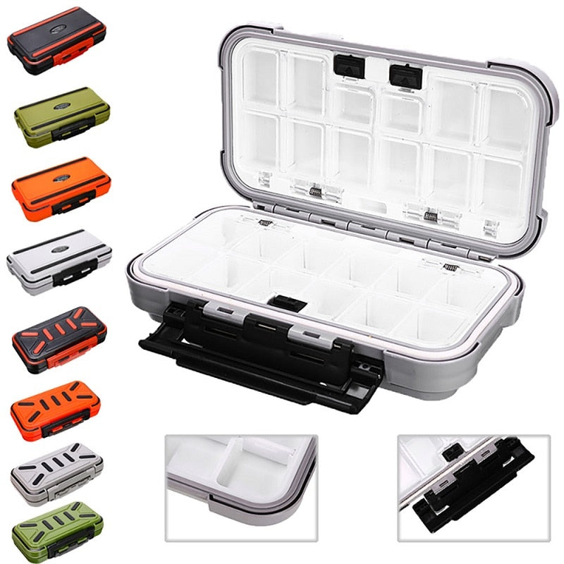 Waterproof Double Sided Fishing Tackle Box for Hooks Lures Accessories For Fishing