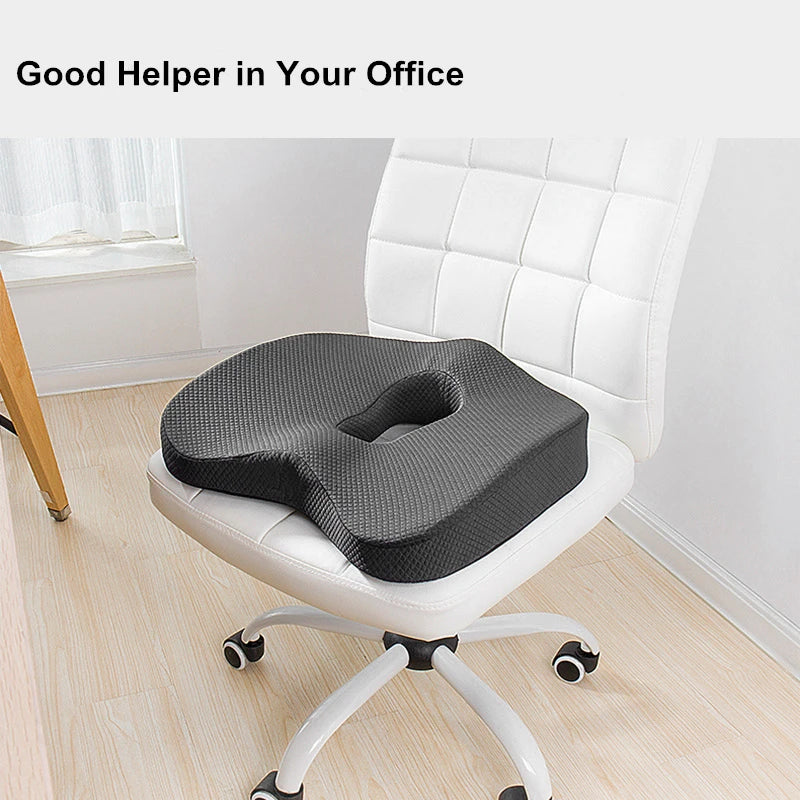 Orthopedic Pain Relief Memory Foam Seat Cushion for Car Seat or Office Chair