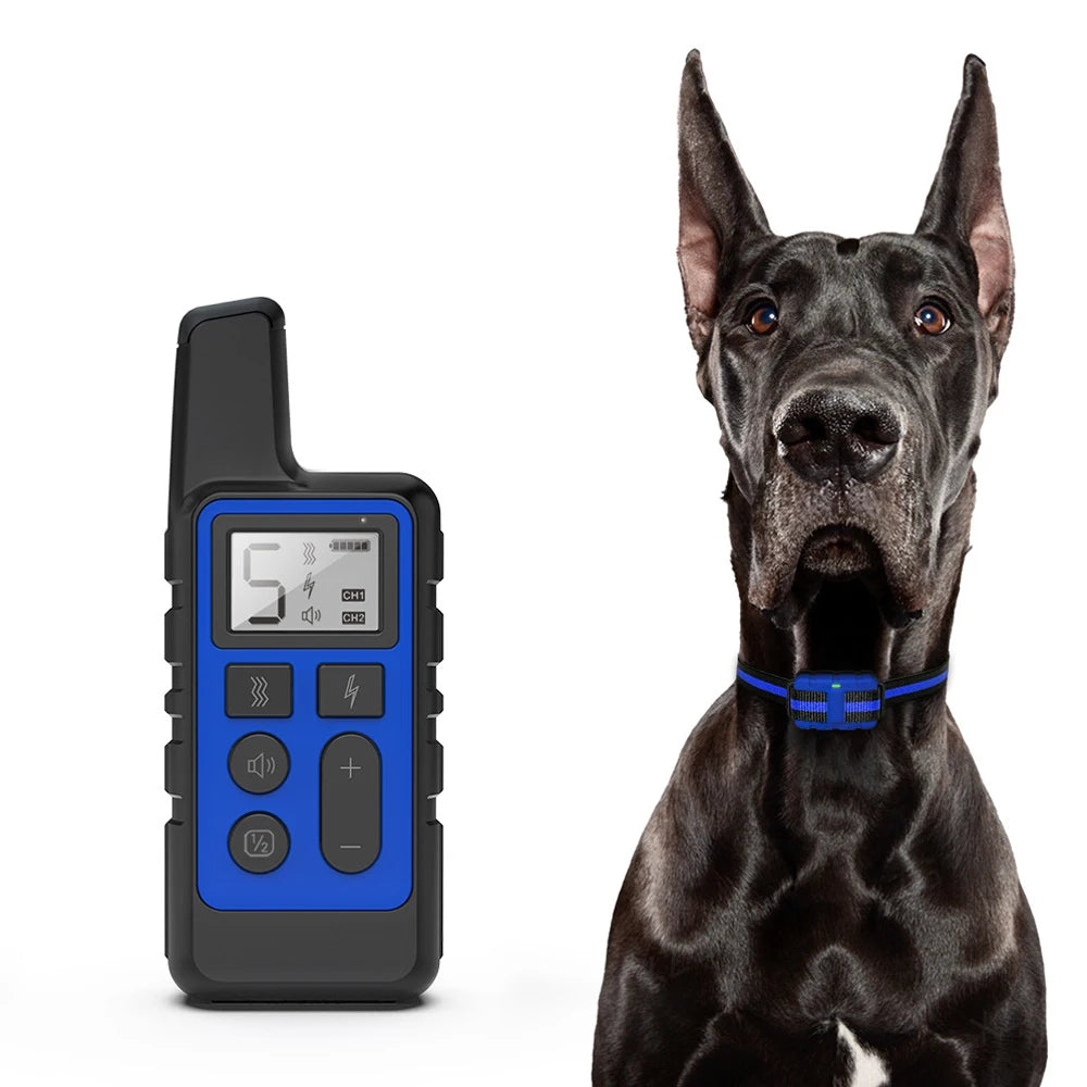 1PC Waterproof Dog Training Collar/Portable Remote Control Electric Bark Stopper Training with Beep Shock