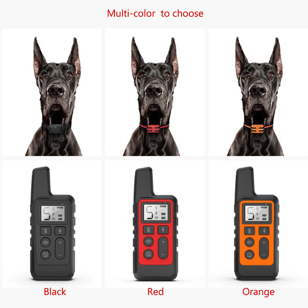 1PC Waterproof Dog Training Collar/Portable Remote Control Electric Bark Stopper Training with Beep Shock