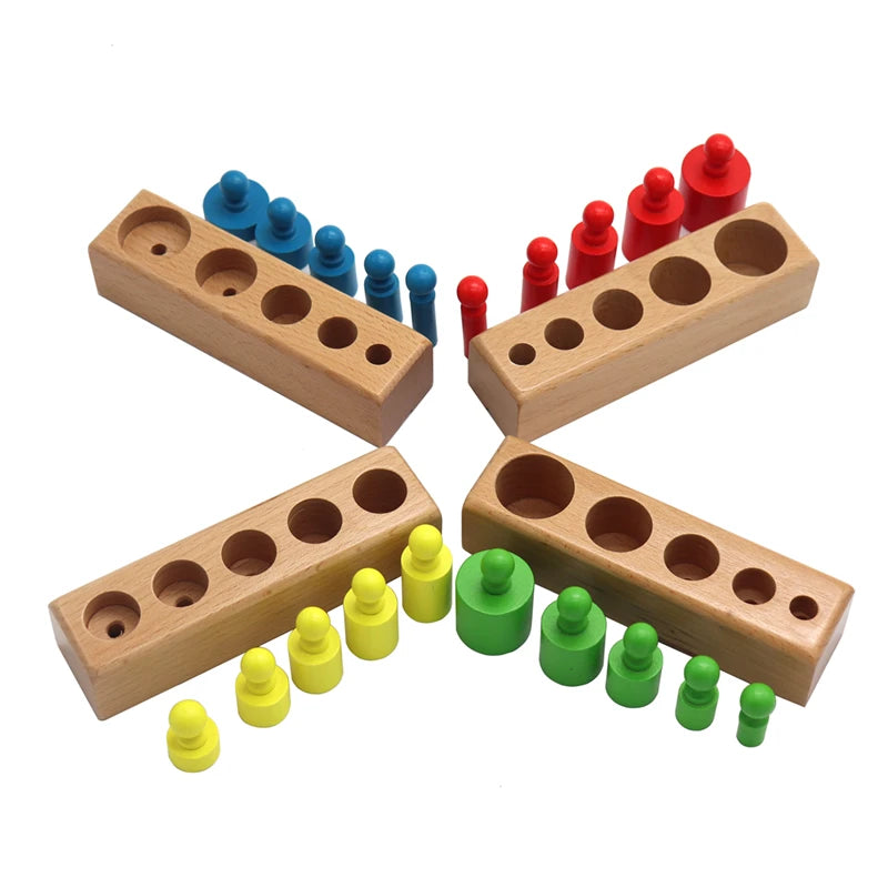 Montessori Educational Development Cylinder Socket Puzzle Toy for Children