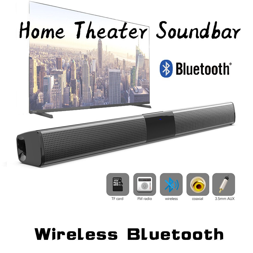 20W Wireless Bluetooth Soundbar Stereo Speakers