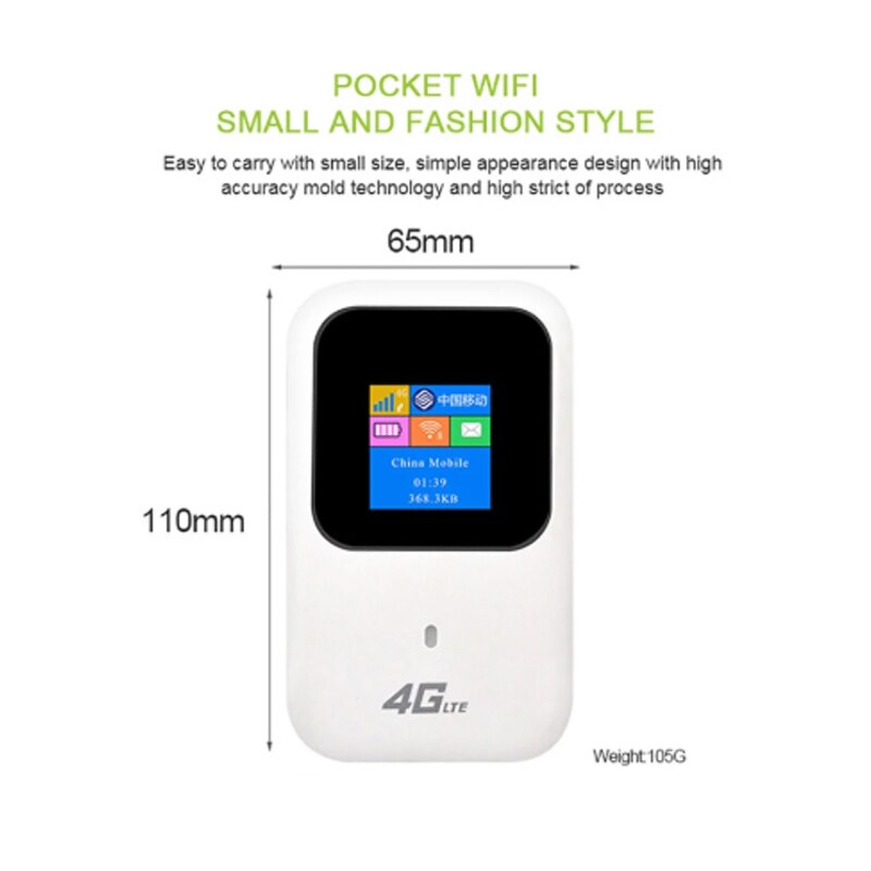 4G LTE Pocket Wifi Router Portable Car Mobile Wifi Hotspot