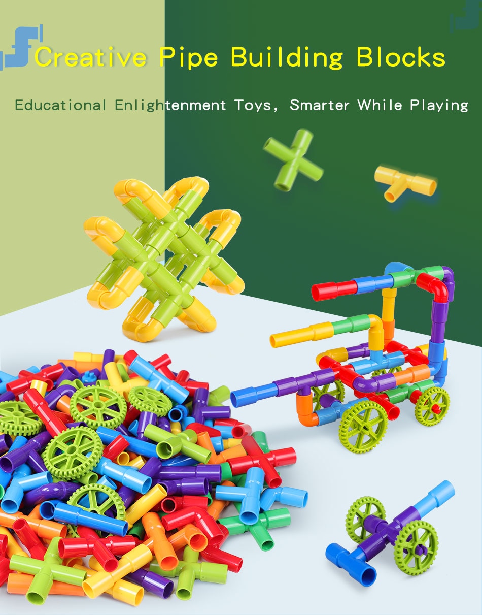 Educational Montessori Water Pipe Building Blocks