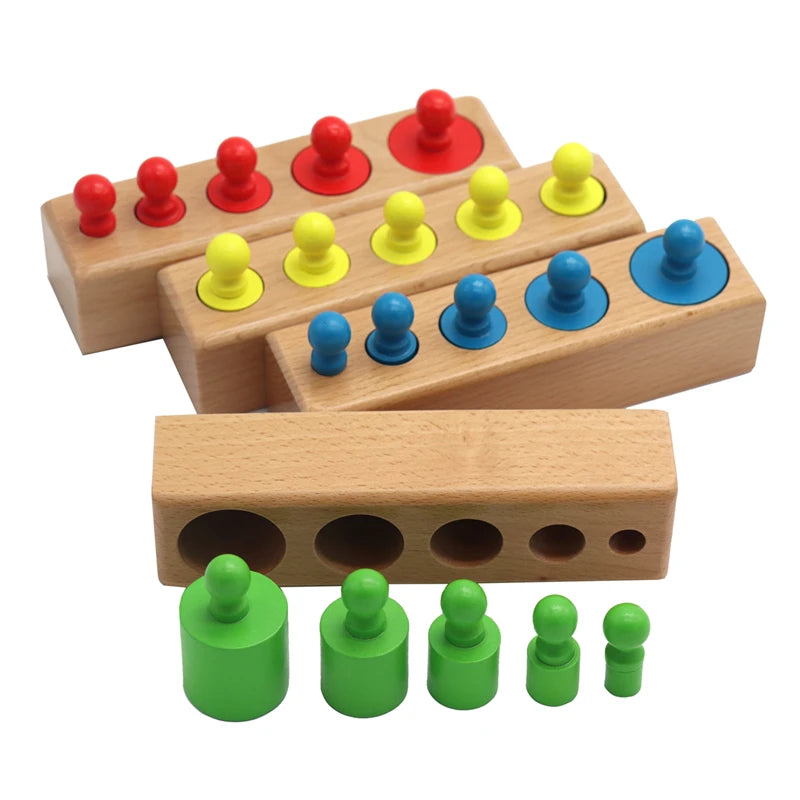 Montessori Educational Development Cylinder Socket Puzzle Toy for Children