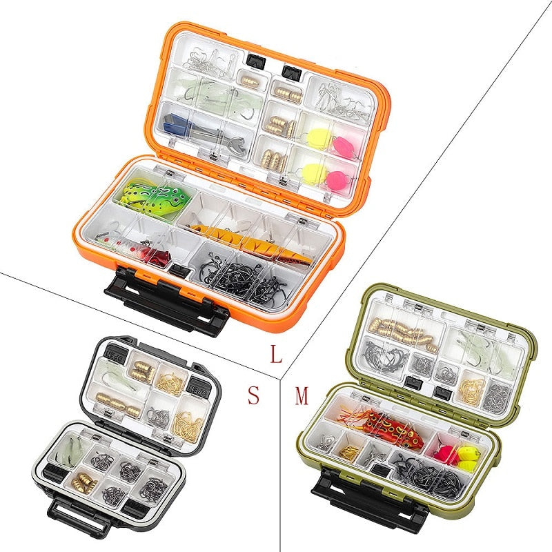 Waterproof Double Sided Fishing Tackle Box for Hooks Lures Accessories For Fishing