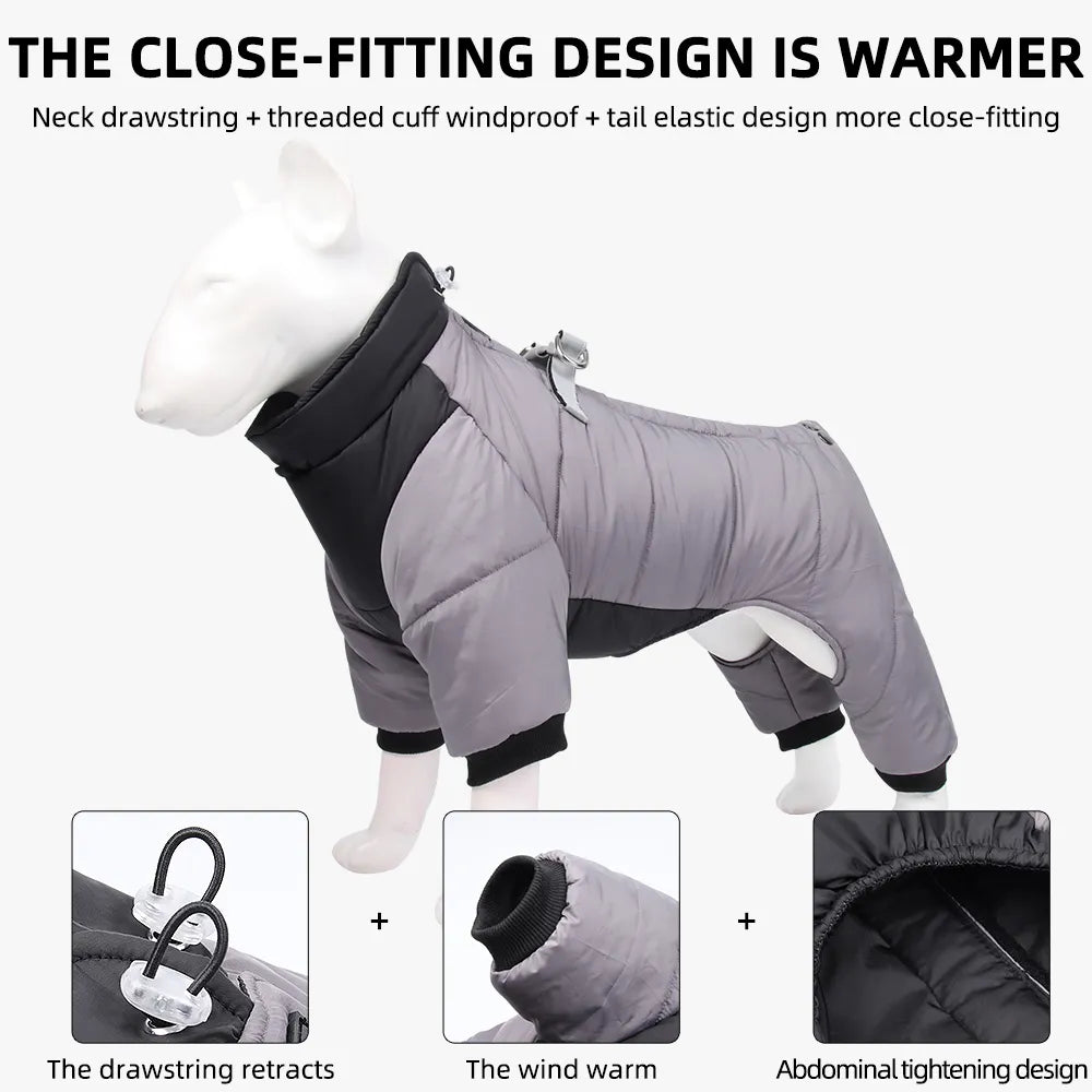 Waterproof Winter Warm Thicken Pet Dog Jacket for Small to Medium Dogs