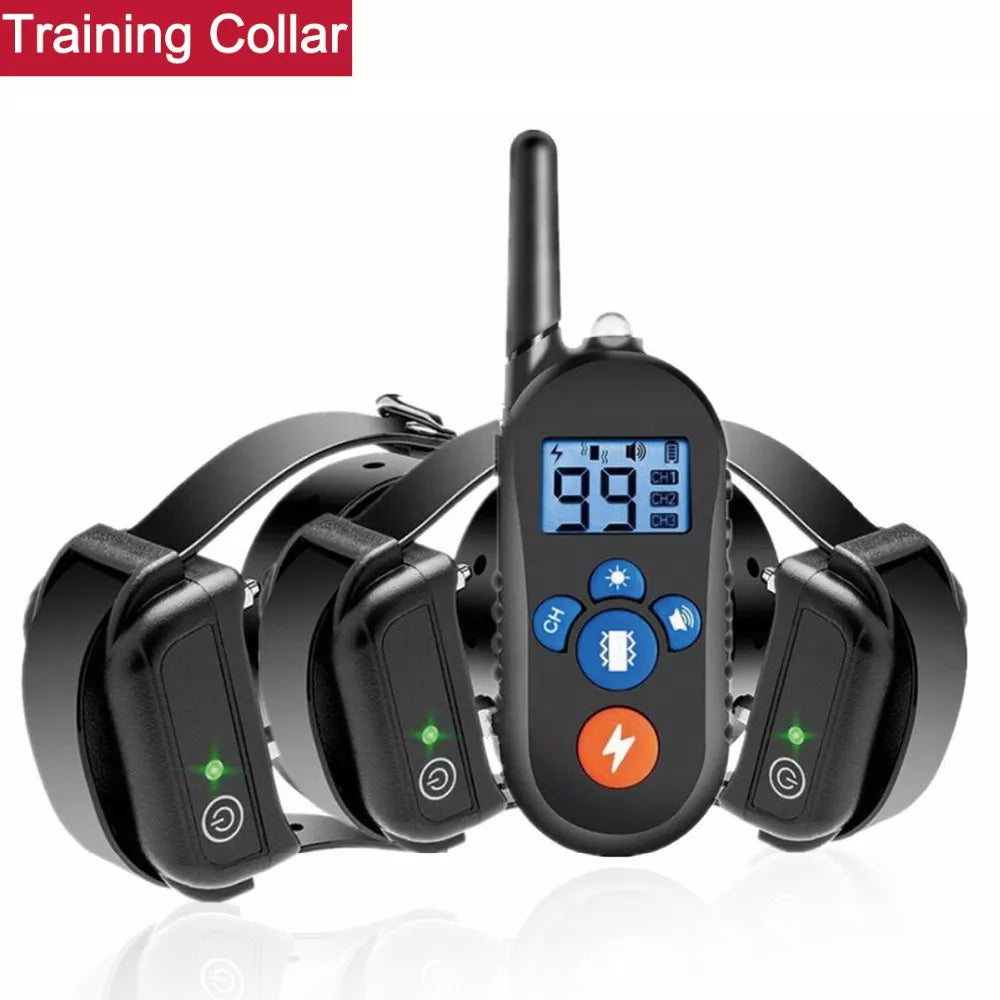 1PC Waterproof Dog Training Collar/Portable Remote Control Electric Bark Stopper Training with Beep Shock