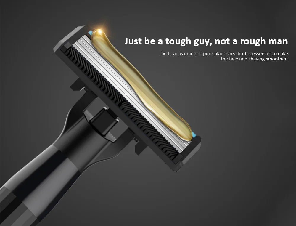 Xiaomi Home Manuel Magnetic Razor with Available Replacement Blades for Men or Women