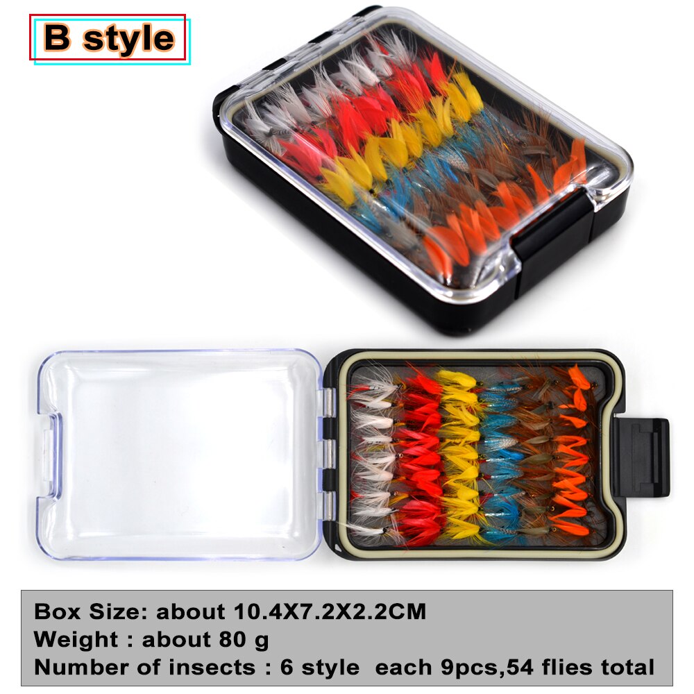 Portable Dry Wet Fly Fishing Box Set