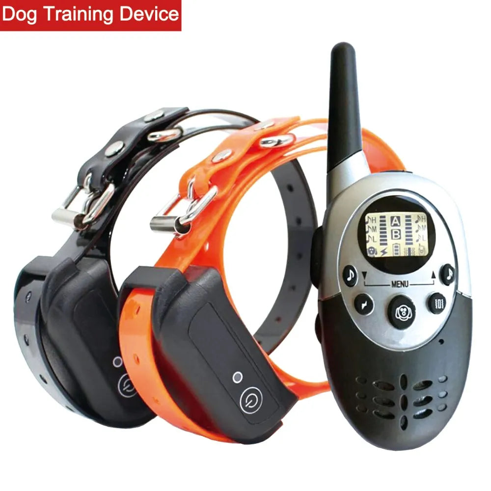 1PC Waterproof Dog Training Collar/Portable Remote Control Electric Bark Stopper Training with Beep Shock