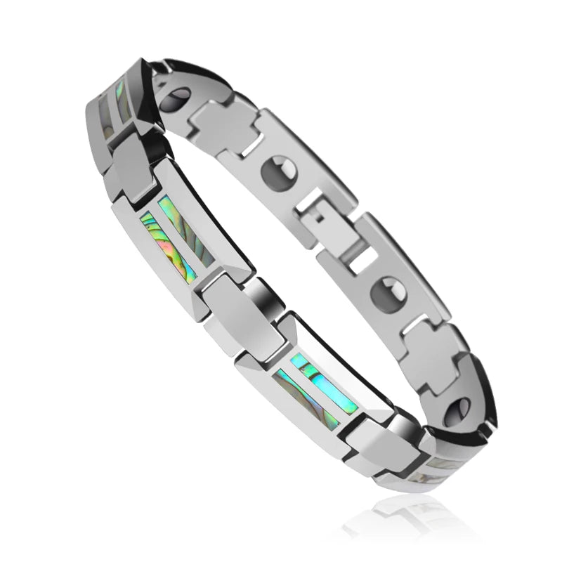 Men's Magnet Health Stones Tungsten Carbide Bracelet