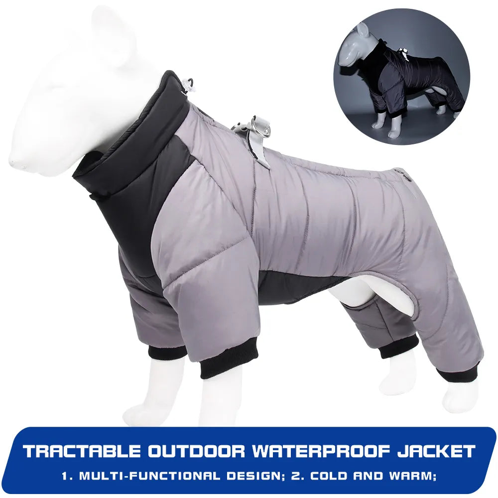 Waterproof Winter Warm Thicken Pet Dog Jacket for Small to Medium Dogs