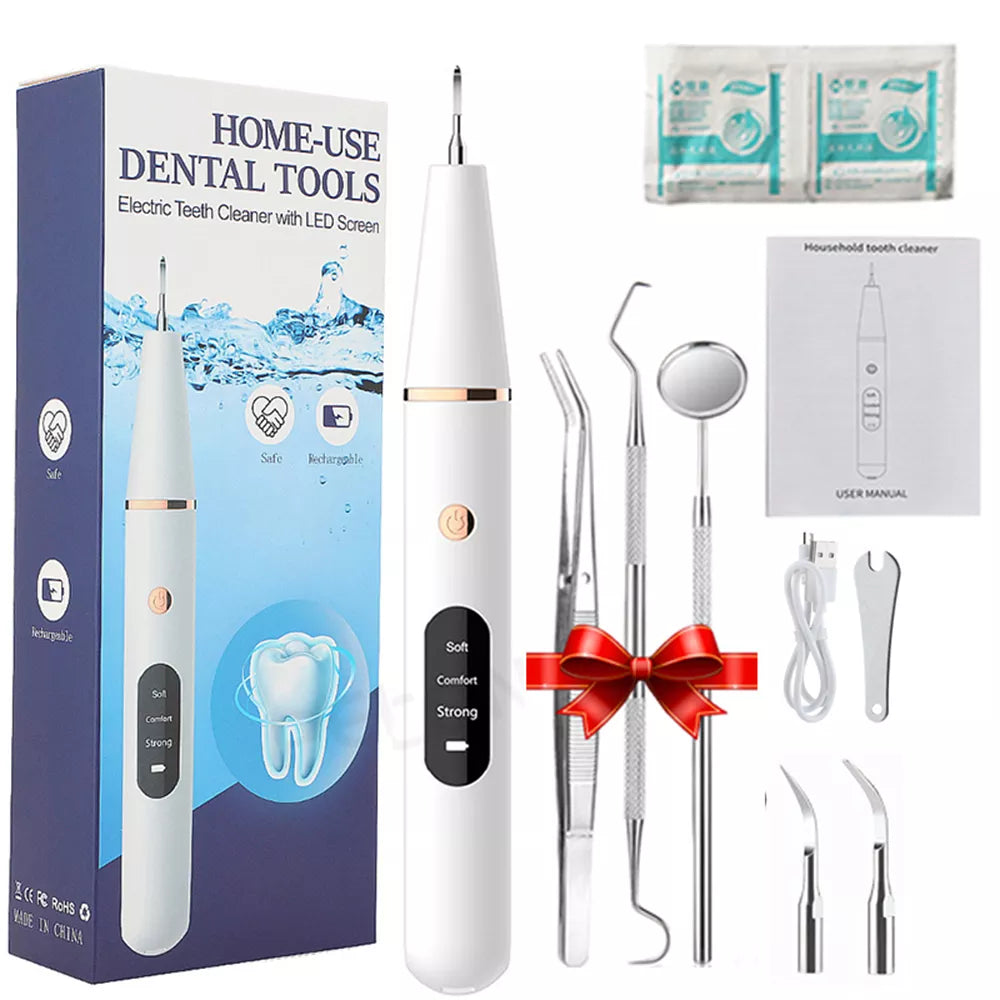 Ultrasonic Dental Stain, Tartar, & Calculus Remover For Teeth