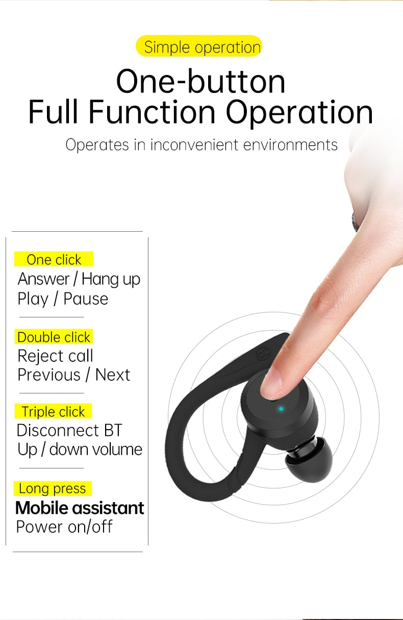 Swimming Waterproof Bluetooth Earphone Headset