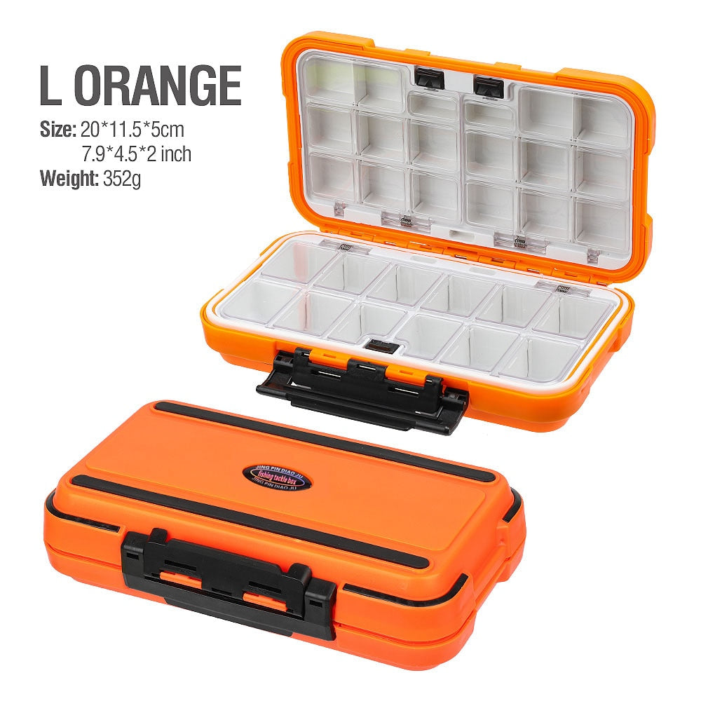 Waterproof Double Sided Fishing Tackle Box for Hooks Lures Accessories For Fishing