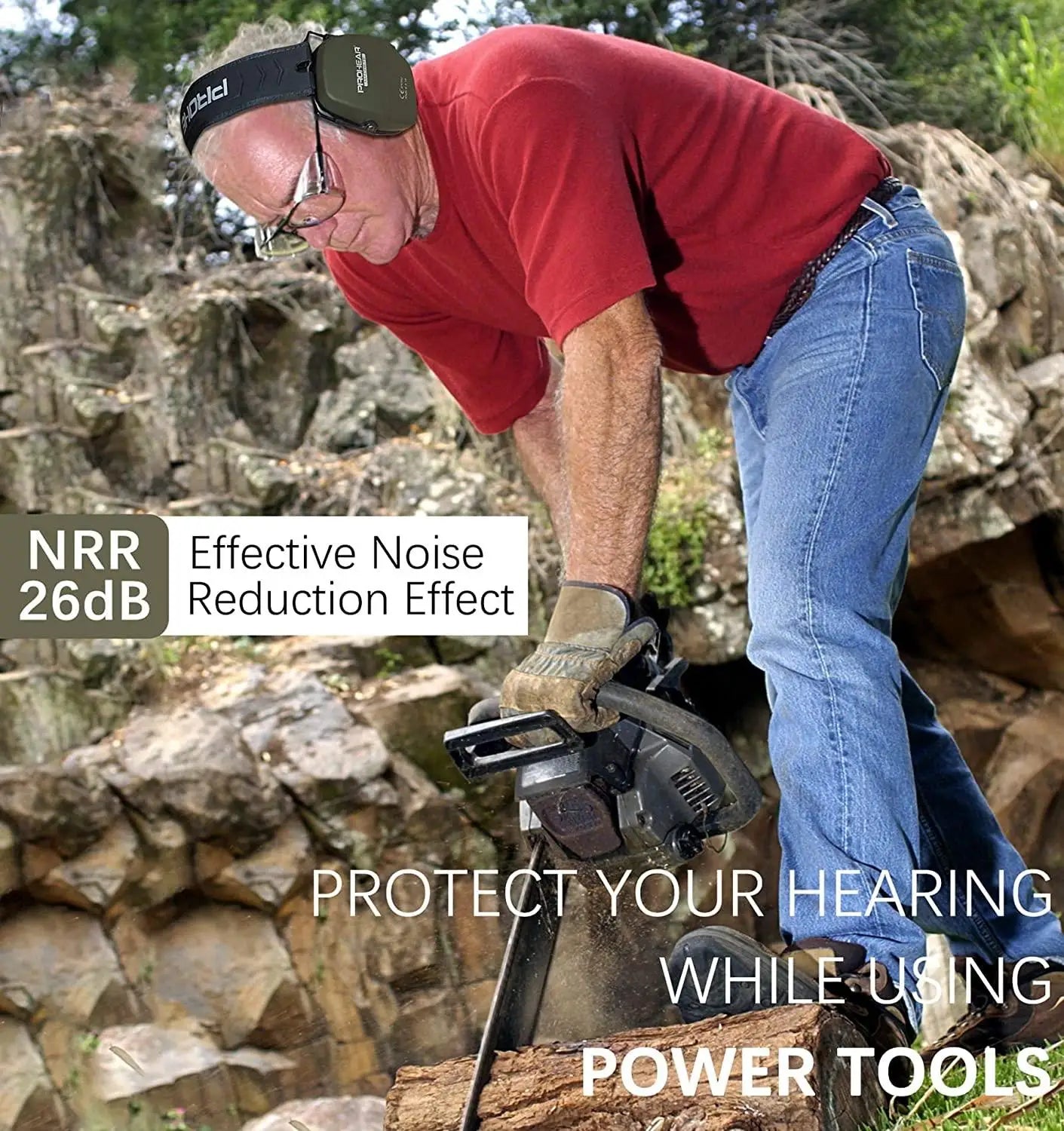 ZOHAN Safety Shooting, Hunting, or Outdoor Machines Noise Reduction Ear Protection