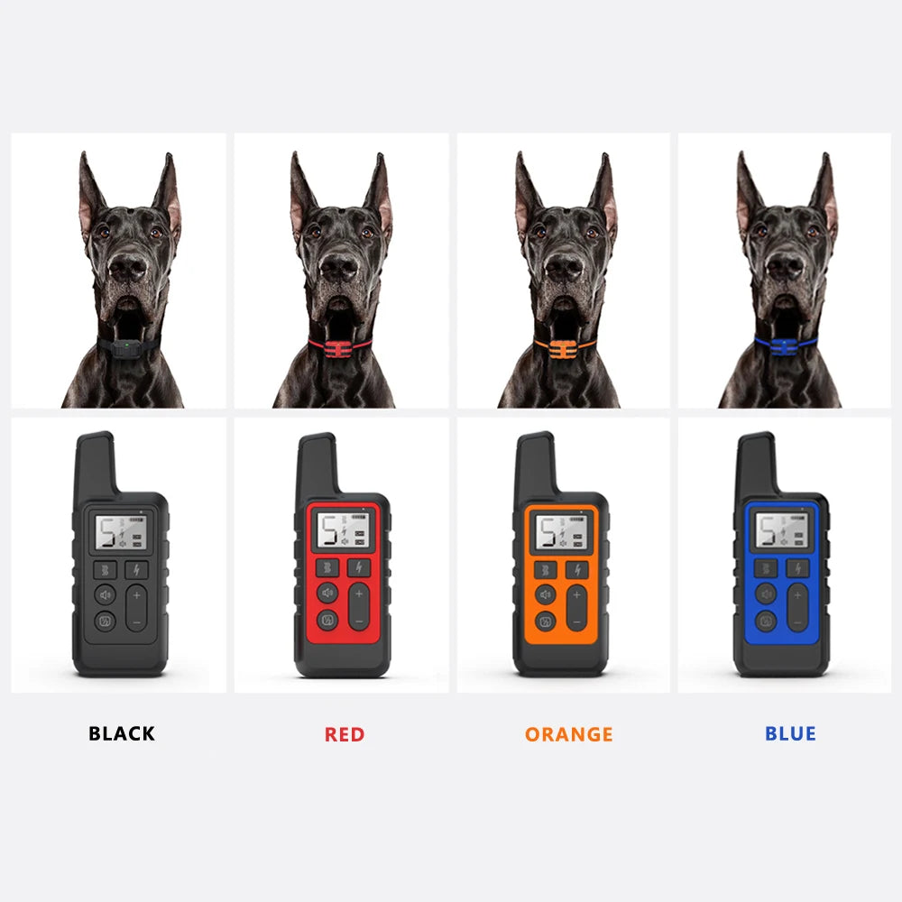 1PC Waterproof Dog Training Collar/Portable Remote Control Electric Bark Stopper Training with Beep Shock