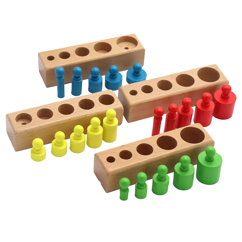 Montessori Educational Development Cylinder Socket Puzzle Toy for Children