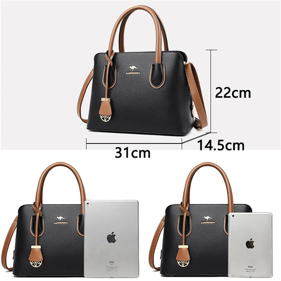 2 Layers Designer Quality Luxury Women's Handbag