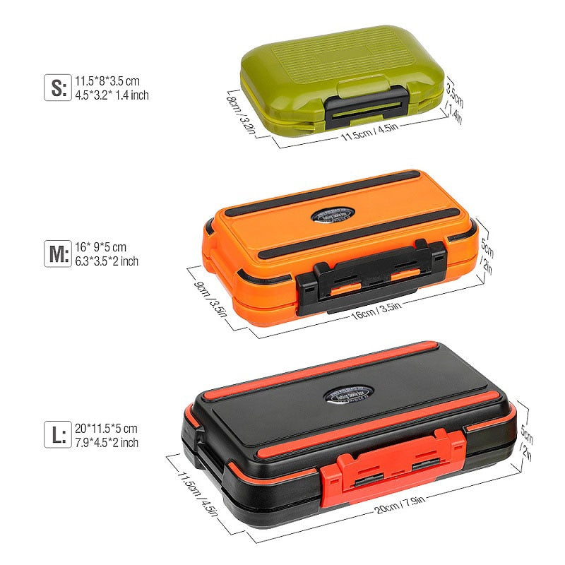 Waterproof Double Sided Fishing Tackle Box for Hooks Lures Accessories For Fishing