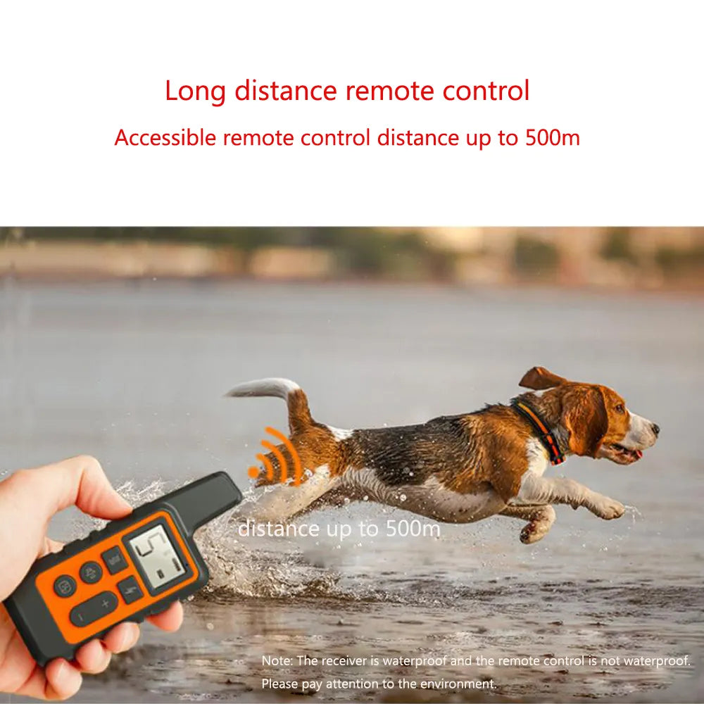 1PC Waterproof Dog Training Collar/Portable Remote Control Electric Bark Stopper Training with Beep Shock