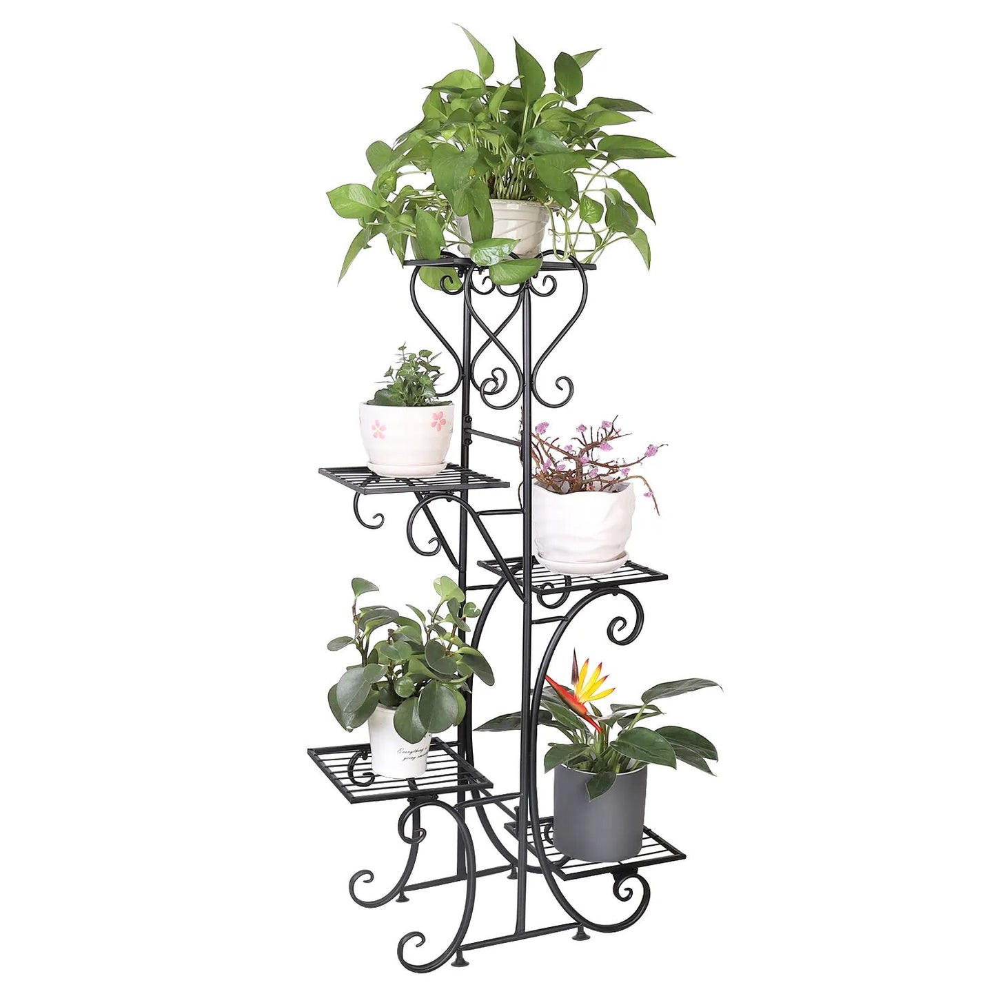 Indoor Iron 5 Tiered Tall Plant Stand