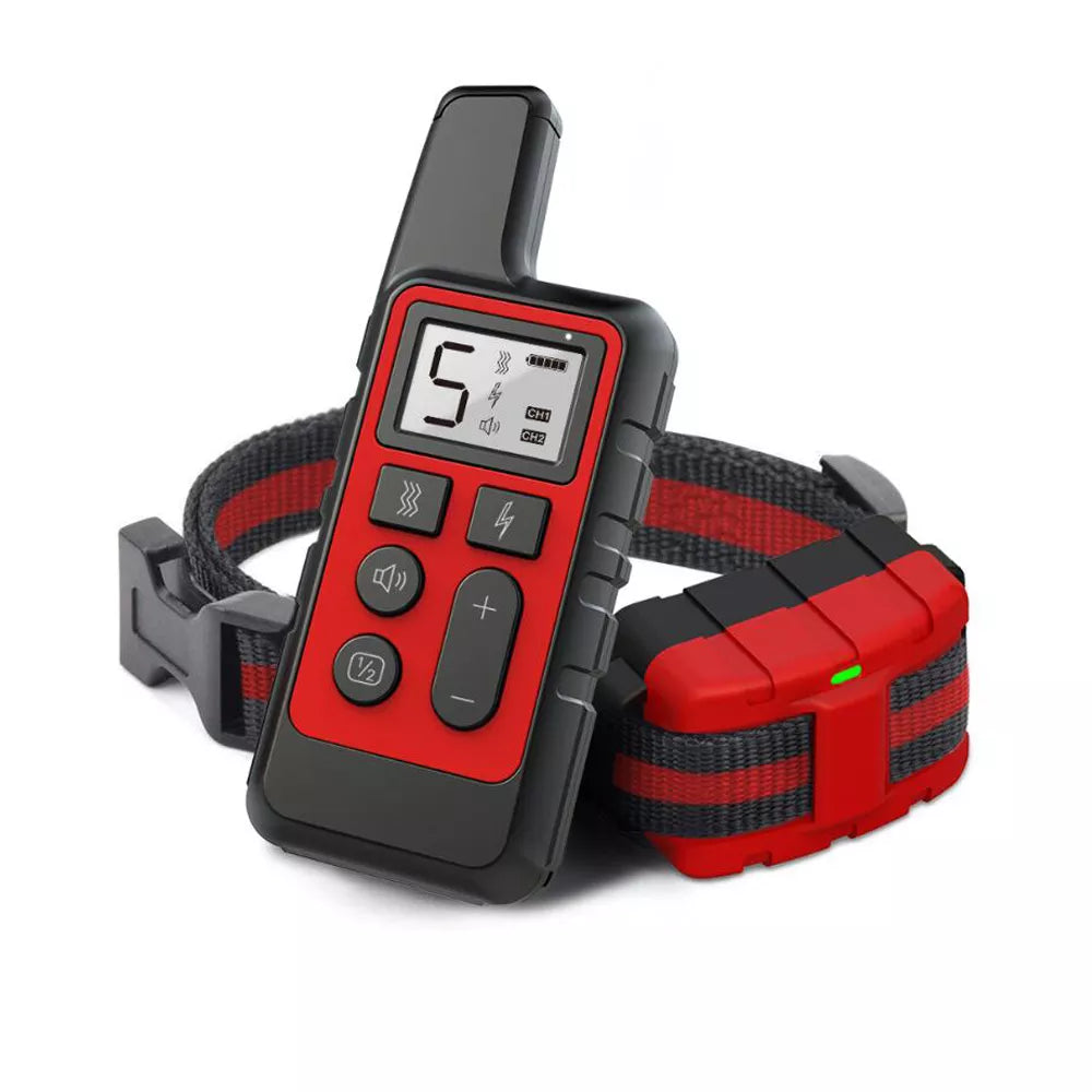 1PC Waterproof Dog Training Collar/Portable Remote Control Electric Bark Stopper Training with Beep Shock