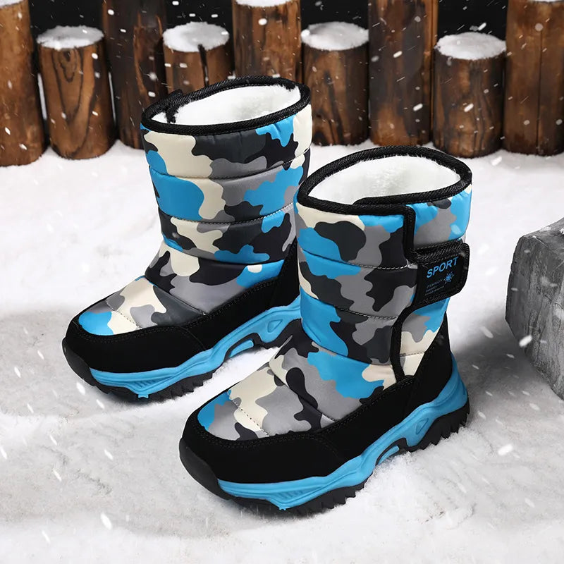 Waterproof Plush Children's Winter Boots