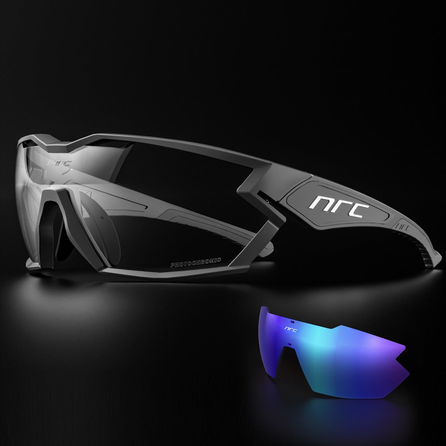 2023 NRC P-Ride Photochromic Cycling Glasses man Mountain Bike - littleblackbears