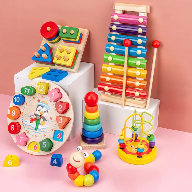 Educational Montessori Wooden Toys for Children