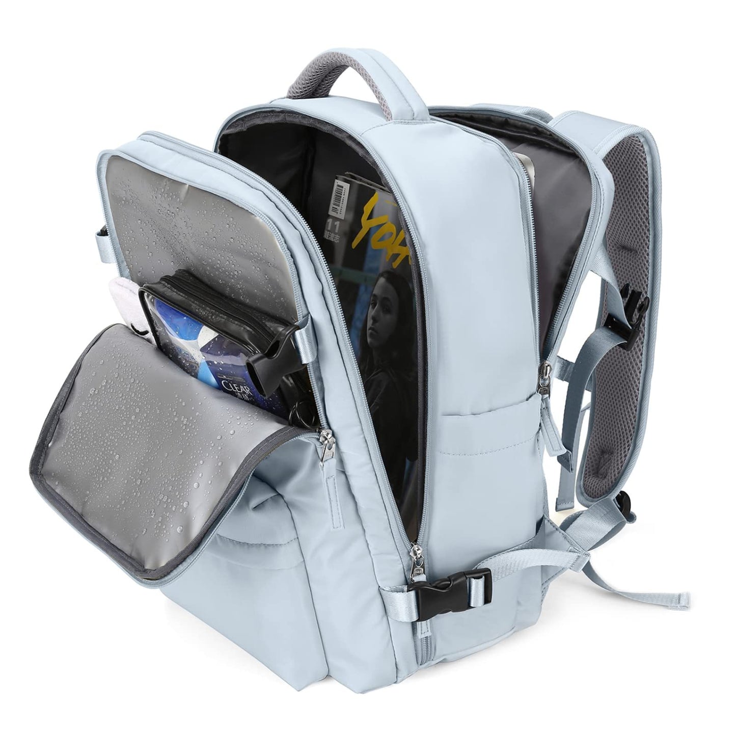 Lightweight Large Capacity Travel Backpack with USB Charging