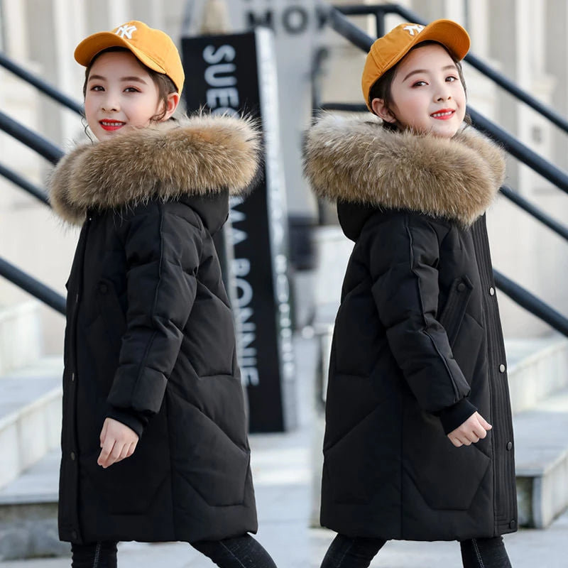 Winter Warm Hooded Jacket for Girls