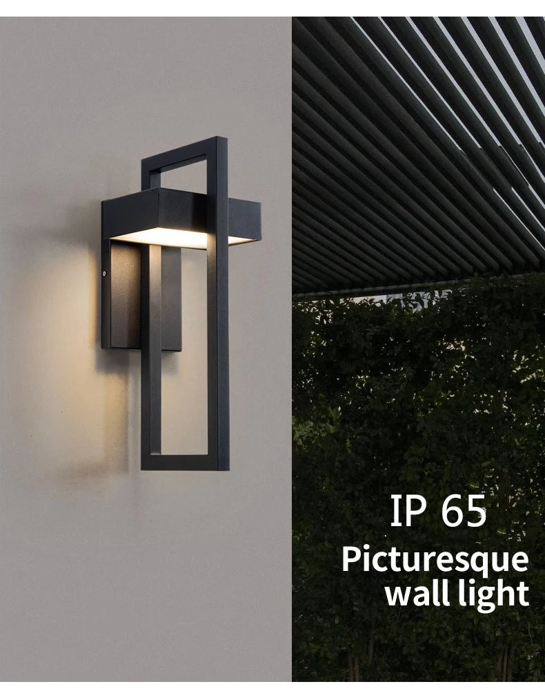 Geometric Outdoor Waterproof  Decorative Wall Light