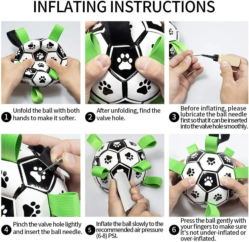 Durable Interactive Dog Pet Toy Ball with Pump