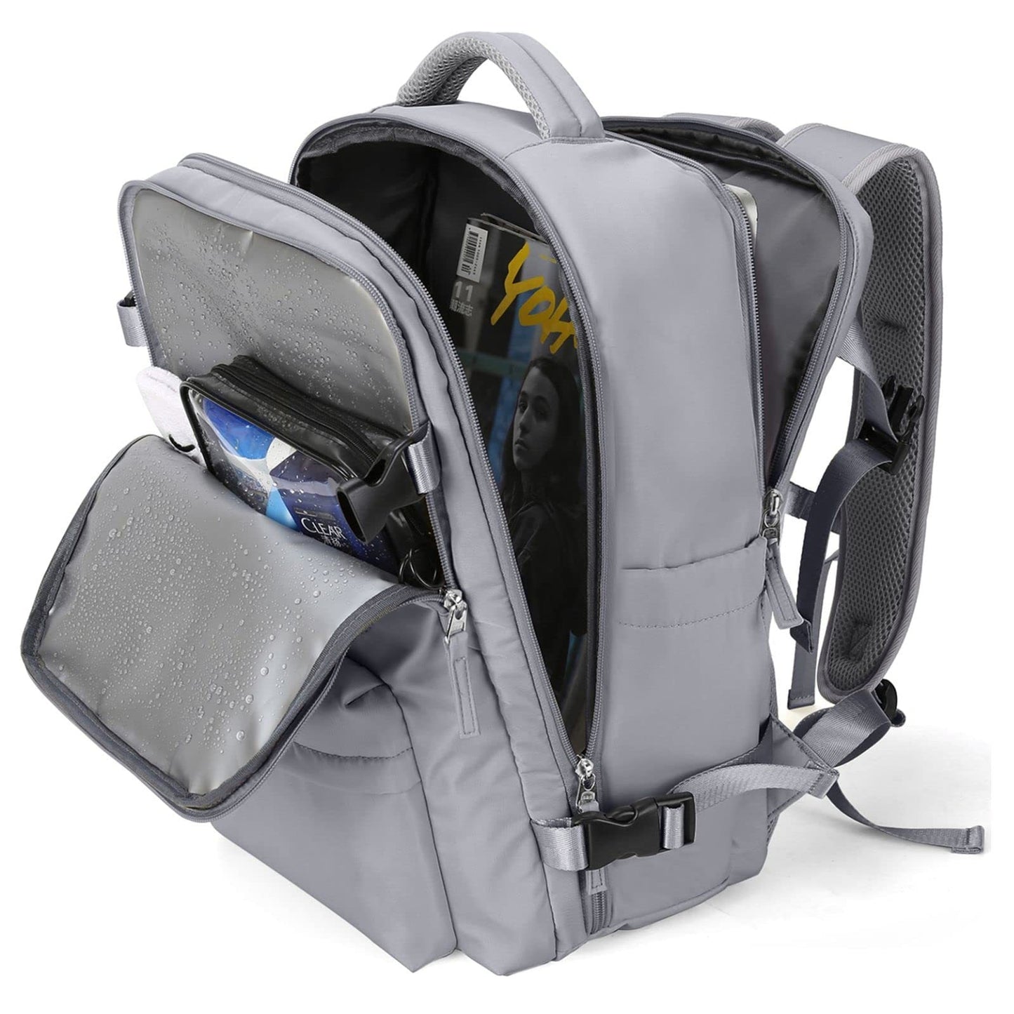 Lightweight Large Capacity Travel Backpack with USB Charging