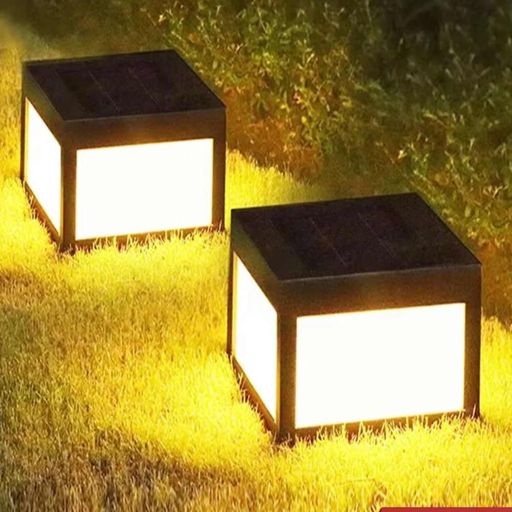 Decorative Solar Outdoor Waterproof Pillar Light