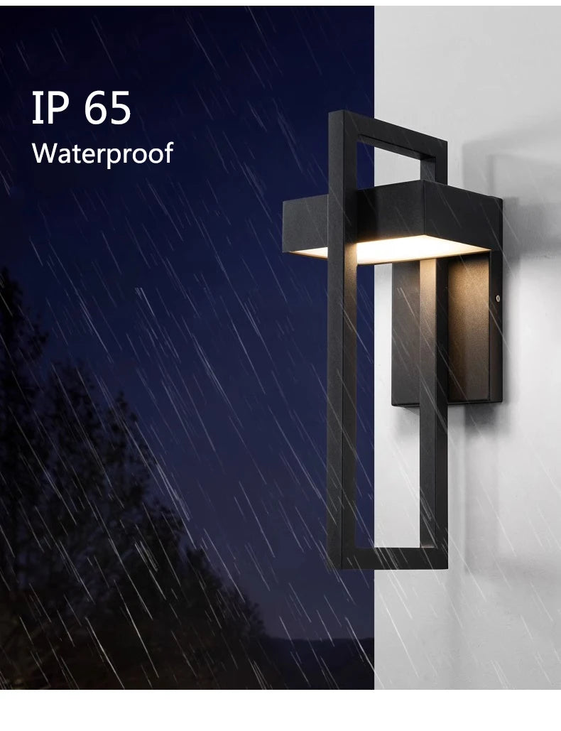 Geometric Outdoor Waterproof  Decorative Wall Light