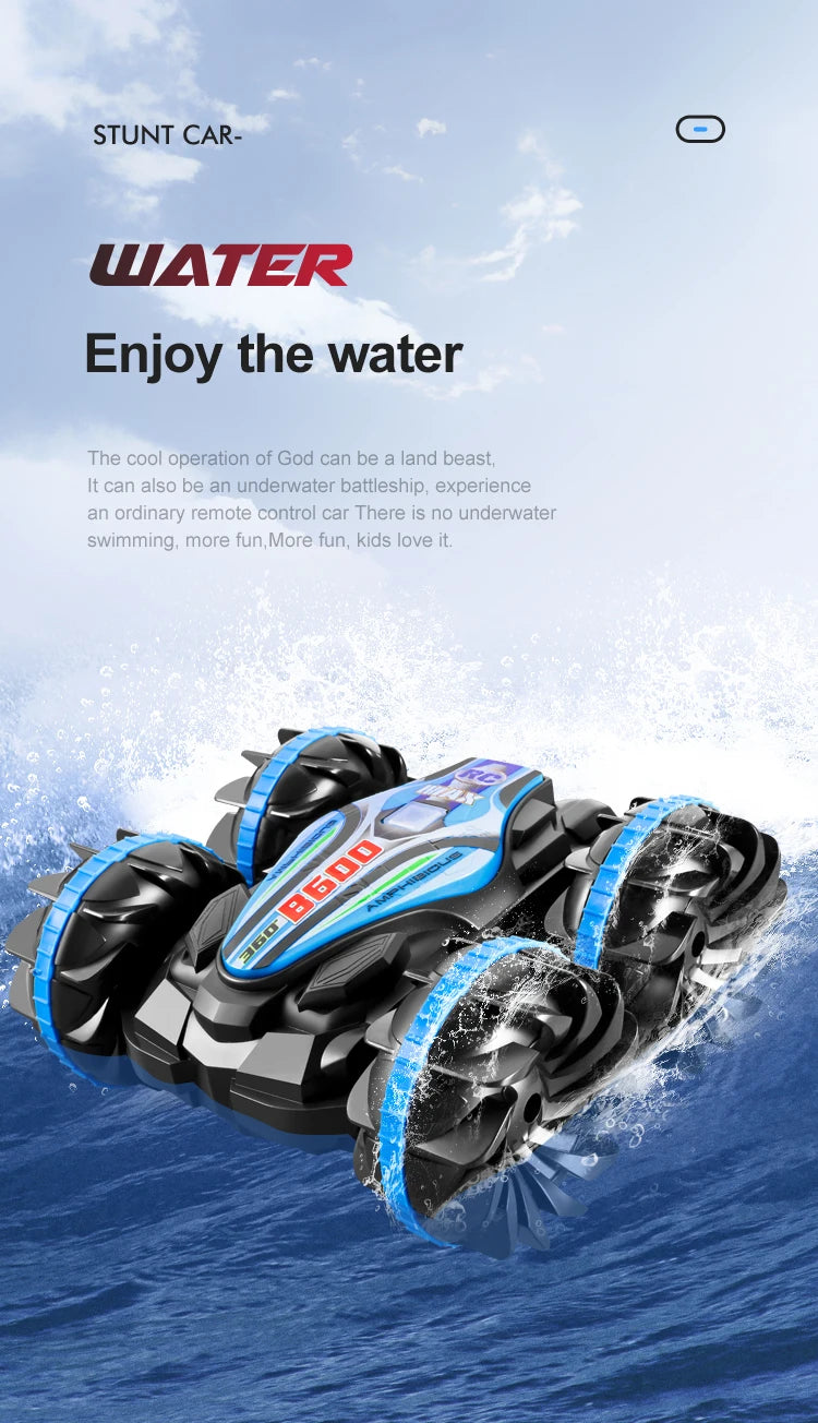 Remote Control Stunt Car Vehicle Double-sided Flip Driving for Children