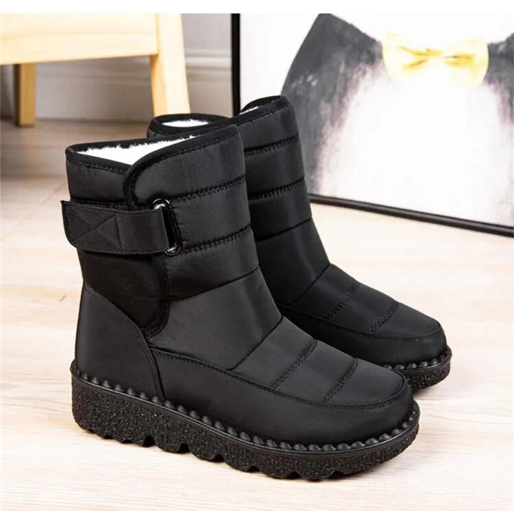 Women's Plush Lined Non Slip Waterproof Winter Snow Boots