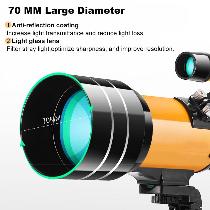 Professional Astronomical Telescope 150 Times Zoom HD - littleblackbears