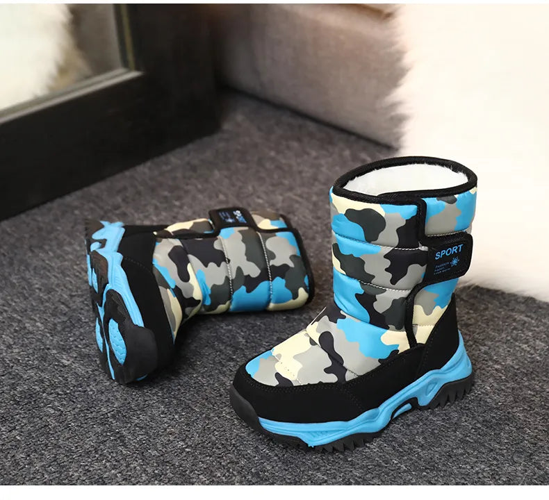 Waterproof Plush Children's Winter Boots